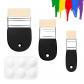 Lot de 3 Pinceaux Peinture Acrylique, Pinceau Peinture Plat, Pinceau Aquarell...