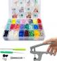 Boutons Pression en Plastique de 24 Couleurs avec Outils Pince en M�tal Neuf