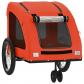 Remorque chariot transport de v�lo pour animaux de compagnie Orange Helloshop26
