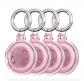 Lot de 4 �tuis de protection �tanche compatibles avec AirTag   Rose