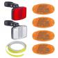 Catadioptre V�lo 6 Pi�ces Yeux De Chat R�flecteur Avant et Arri�re, Pour V�lo...