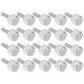 Lot de 20 vis de verrouillage � vis molet�es en acier inoxydable M2,5 x 7,5 mm