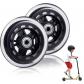 Lot de 2 roues de trottinette de 100 mm d'�paisseur en PU avec roulements ABEC 7