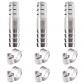 3 Pi�ces 12mm Coupleur Droit Adaptateur, Raccords de Tuyau Cannel�s en Acier ...
