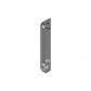 G�che releveur de fenetre UNI JET jeu de 4mm finition argent FERCO 9 40244 00 0