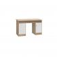 FINLANDEK Bureau TYO contemporain decor chene et blanc   L 126 cm
