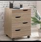 FineBuy Caisson de Bureau 40x60x40 cm Placard de Rangement Mobile avec Roulettes