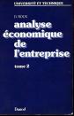 Analyse �conomique de l'entreprise, Dominique Roux