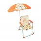 FUN HOUSE Fruity's Chaise pliante camping avec parasol   H.38.5 xl.38.5 x P.37.5