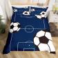 Football Housse de Couette 140x200cm Enfants Adolescent Ensemble de literie g...