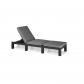 Bain de soleil en imitation resine tressee ALLIBERT   4 positions   Daytona De