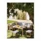 Salon de jardin en bois dAcacia FSC avec coussins   housse de protection   7