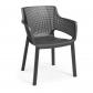 Lots de 6 Fauteuils monoblocs   empilables en resine de synthese    forme