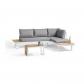 Salon de jardin modulable   Aluminium   DCB GARDEN   4 places   TOKYO   Blanc et