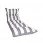 JARDIN PRIVE Bain de soleil flocons CANCALE 188x56x12 cm gris