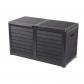 EDA Coffre de jardin BAYA en Plastique 420 litres   D�cor imitation bois   Gris