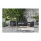 ALLIBERT by KETER   Salon de jardin SanRemo 5 places et table basse   imitation