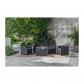 ALLIBERT by KETER   Salon de jardin SanRemo Storage 5 places   table basse