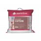 BLANREVE Lot de 2 Oreillers en coton   60 x 60 cm   Blanc