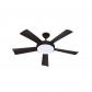 WALLIS Noir   Ventilateur de plafond �132cm 38W   �clairage LED