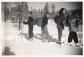 ANCIENNE PHOTOGRAPHIE ENFANTS SORTIE A LA NEIGE SKI RANDONNEE
