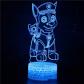 Pat Patrouille Veilleuse lampe Led shaze d�coration 16 Couleurs t�l�commande