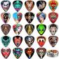Lot de 24 m�diators de guitare fins, moyens, lourds-durs avec bo�te en m�tal,...