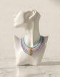 Collier Perles Arc en Ciel Multicouches   Style Boho Chic