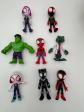 Lot 8 figurines Marvel Spidey spider man et ses amis, tr�s bon �tat