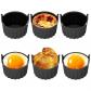 6 Pi�ces Moule Silicone Air Fryer, Plat Pour Friteuse Sans Huile, Ramekins, R...