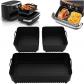 Lot de 3 Moules Silicone Air Fryer Ninja Foodi Flex 10.4L Antiadh�sif 220�C