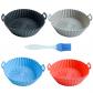 4 Pi�ces 16.5 cm Pot Moule en Panier Moule Silicone Air Fryer pour Air Fryer ...