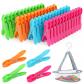 Lot de 48 pinces � linge robustes avec panier  7,3 cm  Pour corde � linge, v�...