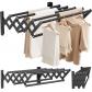 �tendoir � Linge Mural Pliable, S�choir � Linge Mural en Acier Inoxydable ave...