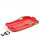 Luge neige en plastique rouge avec freins   Mod�le Hornet