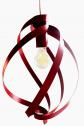 Lustre Suspension Design M�tal Rouge Bordeaux Vintage Salon Chambre Cuisine