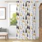 Rideaux Scandinaves pour Chambre Boho For�t Plantes Animaux Flocon de Neige S...