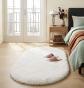 Tapis ovale tiss� � poils de gu�pe carpet tappeto alfombra teppich Chambre Salon