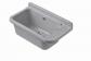 �vier Mural Utilitaire 50 cm PP Gris  Cuve Bac Poste d'eau Bonde inox Trop plein