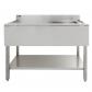 �vier Commercial en Inox � 1 Cuve d'�gouttoir � Gauche 120 x 60 x 105 cm