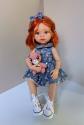 OOAK Poup�e Paola Reina customis�e, articul�e, yeux en verre, Perruque mohair