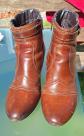 Petites bottines en cuir marron, pointure 38, Di Fontana