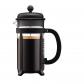Cafetiere a piston   BODUM   1908 01   Noir   Verre borosilicate   Acier
