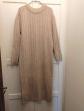 ROBE PULL MANGO TAILLE S - 38 EN MAILLE COULEUR BEIGE ROBE LONGUE ACRYLIQUE