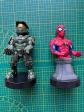 Lot 2 Figurines Supports manettes Cable Guy : HALO Master Chief & Spiderman !