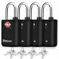 Lot de 4 serrures de bagages approuv�es par la TSA avec cl�s, cadenas de voya...