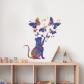 D�coration de chambre d'enfant, jolis chats, �toiles, chatons autocollants