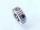 Pandora Sterling Silver Purple Northern Light Spacer Bead Charm Retired
