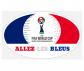 Lot de 2   1 Gratuit Stickers autocollants ALLEZ LES BLEUS Equipe de France 2026