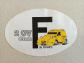 autocollant voiture pays immatriculation F FRANCE   CITROEN 2cv 2 cv